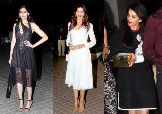 sonam deepika aishwarya s stylish avatar at farah... sonam deepika aishwarya s stylish avatar at farah...