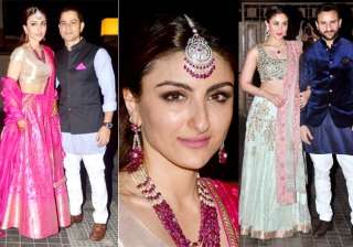 kareena kapoor along with bride soha looks... kareena kapoor along with bride soha looks...