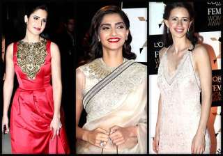 katrina sonam kalki grace l oreal paris femina... katrina sonam kalki grace l oreal paris femina...