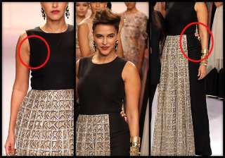 neha dhupia flaunts out of shape body at lakme... neha dhupia flaunts out of shape body at lakme...