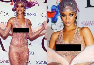 rihanna shocks the crowd in sheer see through... rihanna shocks the crowd in sheer see through...
