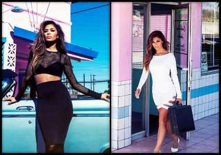 nicole scherzinger oozes oomph in missguided... nicole scherzinger oozes oomph in missguided...