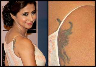 urmila matondkar flaunts tattoo at lakme fashion... urmila matondkar flaunts tattoo at lakme fashion...