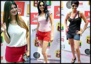 kamya mandira kainaat rocked holi party in... kamya mandira kainaat rocked holi party in...
