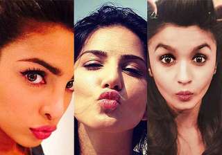 priyanka alia sunny actresses obsessed with pouty... priyanka alia sunny actresses obsessed with pouty...