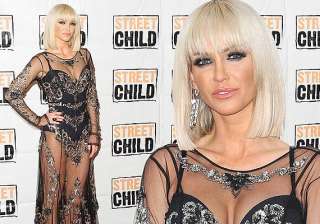 sarah harding stuns in a daring see through dress... sarah harding stuns in a daring see through dress...
