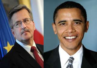 bronislaw komorowski barack obama meet with... bronislaw komorowski barack obama meet with...