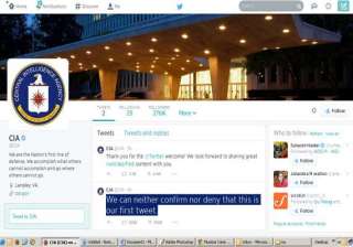 cia on twitter handle cia first tweet becomes an... cia on twitter handle cia first tweet becomes an...
