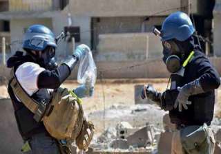 chemical weapons inspectors in syria miss... chemical weapons inspectors in syria miss...