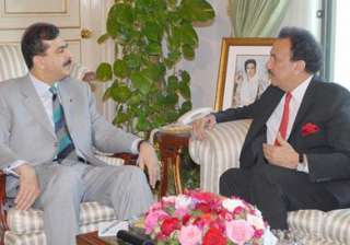 gilani wants malik as pm s advisor after his... gilani wants malik as pm s advisor after his...