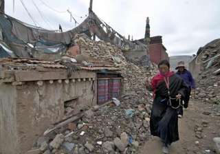 houses collapse in tibet earthquake - India TV houses collapse in tibet earthquake - India TV