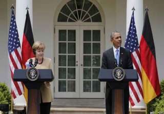 obama merkel discuss increased violence in... obama merkel discuss increased violence in...