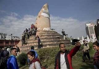 nepaldevastated quake ravaged dharahara tower a... nepaldevastated quake ravaged dharahara tower a...