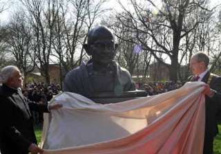 pm modi unveils bust of gandhi in german city of... pm modi unveils bust of gandhi in german city of...