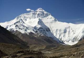 mountaineers returning nepal to climb mount... mountaineers returning nepal to climb mount...