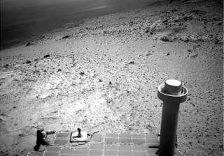 opportunity rover takes in view from top of... opportunity rover takes in view from top of...