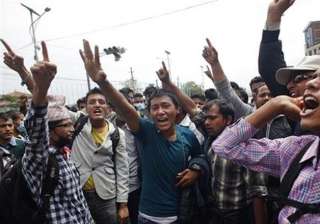 nepal pm faces fury of earthquake victims - India... nepal pm faces fury of earthquake victims - India...