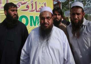 hafiz saeed appears in public after pak claim of... hafiz saeed appears in public after pak claim of...