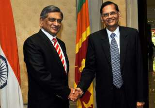 krishna arrives in sri lanka to meet top... krishna arrives in sri lanka to meet top...