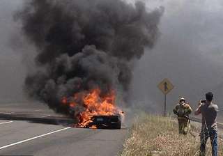 lamborghini catches fire on test drive in us -... lamborghini catches fire on test drive in us -...