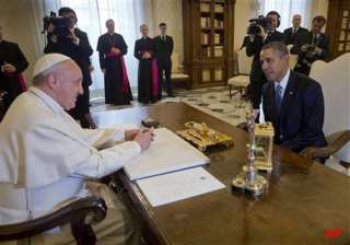 obama tells pope francis he is a great admirer -... obama tells pope francis he is a great admirer -...