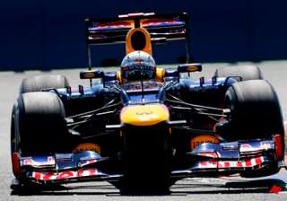 red bull driver vettel wins pole at european gp -... red bull driver vettel wins pole at european gp -...