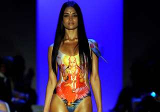 swimwear firm apologises for carrying lakshmi... swimwear firm apologises for carrying lakshmi...
