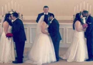 three sisters hold joint wedding for dying mother... three sisters hold joint wedding for dying mother...
