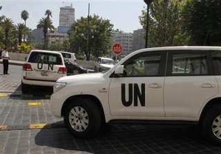 u.n. chemical weapons experts leave syria - India... u.n. chemical weapons experts leave syria - India...