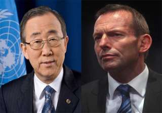 un chief australian pm discuss regional issues -... un chief australian pm discuss regional issues -...