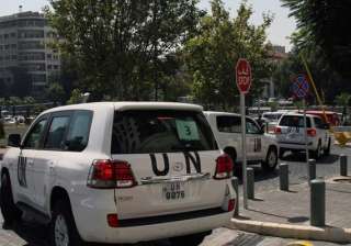 un team prepares for on site inspections in syria... un team prepares for on site inspections in syria...
