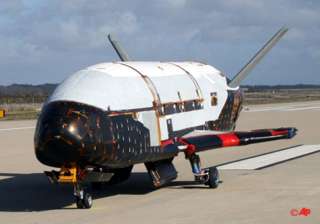 unmanned air force space plane lands in... unmanned air force space plane lands in...