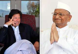 anna hazare should join politics says imran khan... anna hazare should join politics says imran khan...