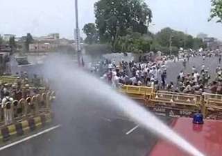 bjp workers lathi charged in uttar pradesh -... bjp workers lathi charged in uttar pradesh -...