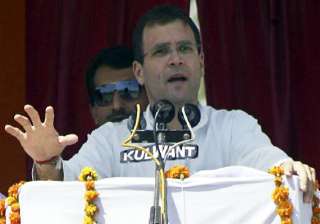 bjp brought khanduri to cover up scams says rahul... bjp brought khanduri to cover up scams says rahul...