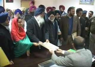 badal files nomination says fight will be tough -... badal files nomination says fight will be tough -...