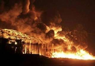 blaze at sivakasi fire cracker unit - India TV blaze at sivakasi fire cracker unit - India TV