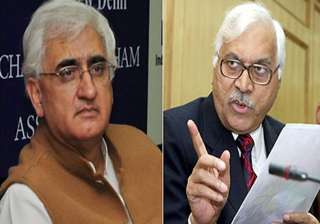 cec complains to pm against law minister khurshid... cec complains to pm against law minister khurshid...