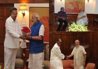 cms of goa chhattisgarh puducherry meet pm -... cms of goa chhattisgarh puducherry meet pm -...