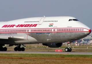 catering vehicle hits wing of air india plane in... catering vehicle hits wing of air india plane in...