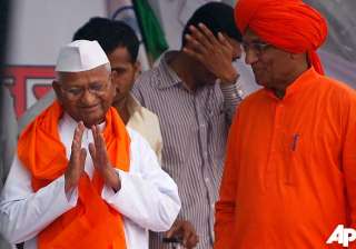 hazare rules out change in nominees in lokpal... hazare rules out change in nominees in lokpal...