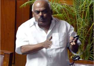 cong mla in row for allegedly brandishing shoe in... cong mla in row for allegedly brandishing shoe in...