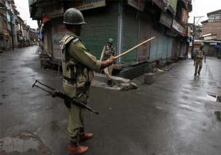 curfew in seven districts of jammu leaders barred... curfew in seven districts of jammu leaders barred...