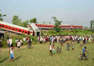 five killed in bihar train derailment sabotage... five killed in bihar train derailment sabotage...