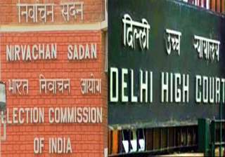 delhi hc notice to poll panel on plea for... delhi hc notice to poll panel on plea for...