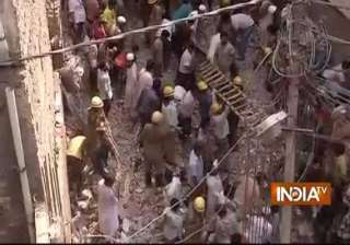 delhi building collapse one arrested - India TV delhi building collapse one arrested - India TV