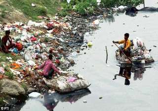 delhi government project to clean up yamuna river... delhi government project to clean up yamuna river...