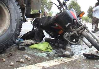 father son duo killed in road mishap three others... father son duo killed in road mishap three others...