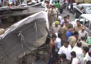 five dead 8 injured in bus vehicle collision in... five dead 8 injured in bus vehicle collision in...