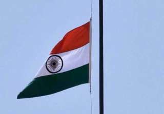 flags flown at half mast in jk for munde - India... flags flown at half mast in jk for munde - India...